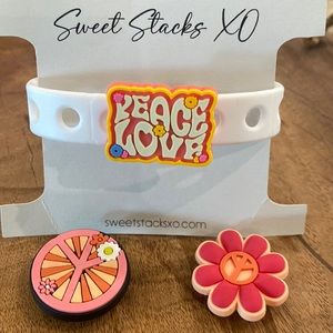 Peace & Love Jelly Pop Bracelet